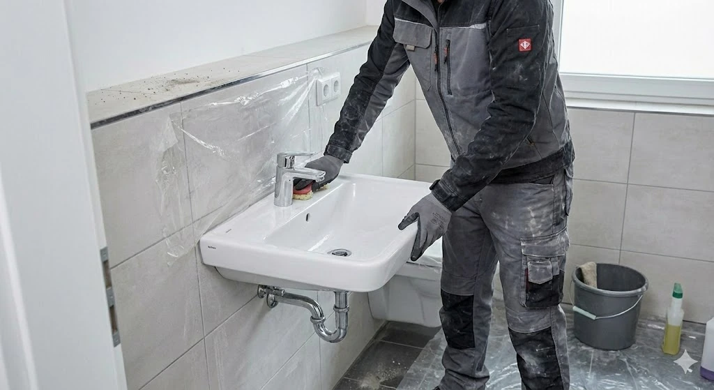 Limpieza Promarco de baños luego de obra